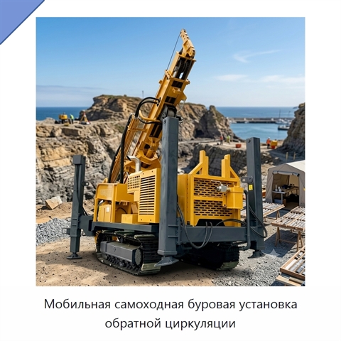 Мобильная самоходная буровая установка обратной циркуляции