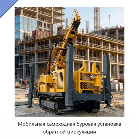 Мобильная самоходная буровая установка обратной циркуляции