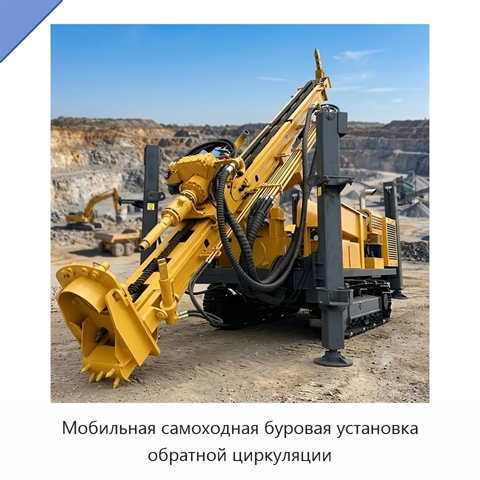 Мобильная самоходная буровая установка обратной циркуляции
