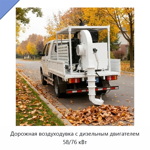 Дорожная воздуходувка с дизельным двигателем 58/76 кВт