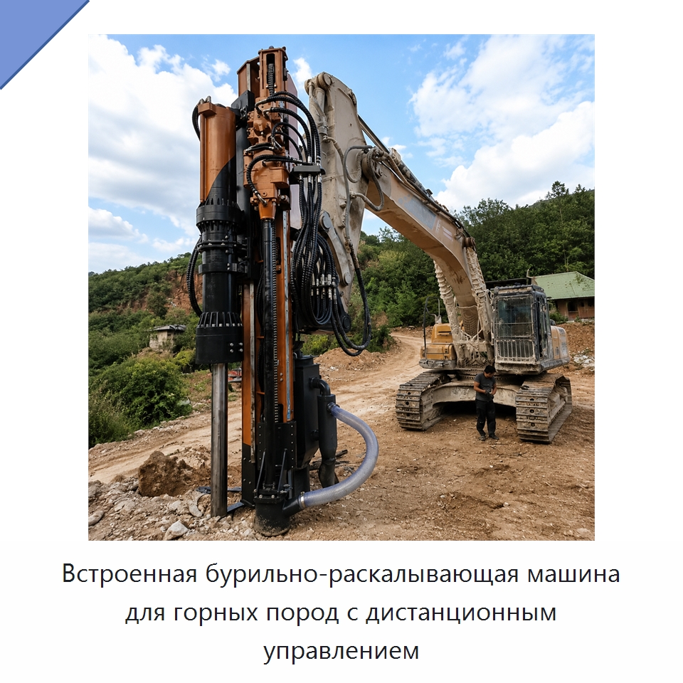 Встроенная бурильно-раскалывающая машина для горных пород с дистанционным управлением — Горнодобывающее оборудование