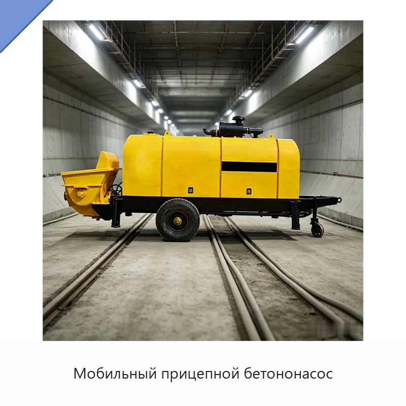 Мобильный прицепной бетононасос — Оборудование для работы с бетоном
