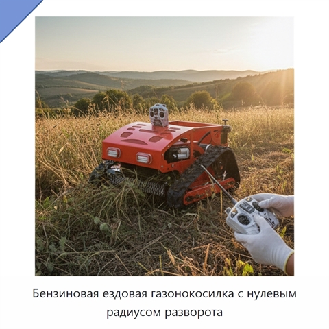 Бензиновая ездовая газонокосилка с нулевым радиусом разворота