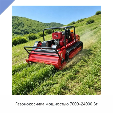 Газонокосилка мощностью 7000–24000 Вт