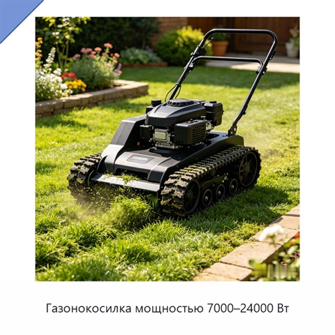 Газонокосилка мощностью 7000–24000 Вт