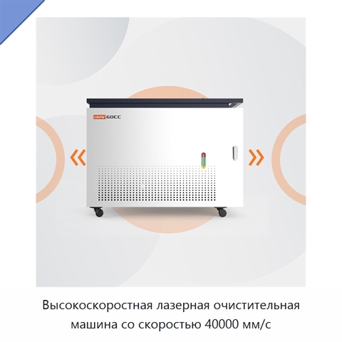 Высокоскоростная лазерная очистительная машина со скоростью 40000 мм/с
