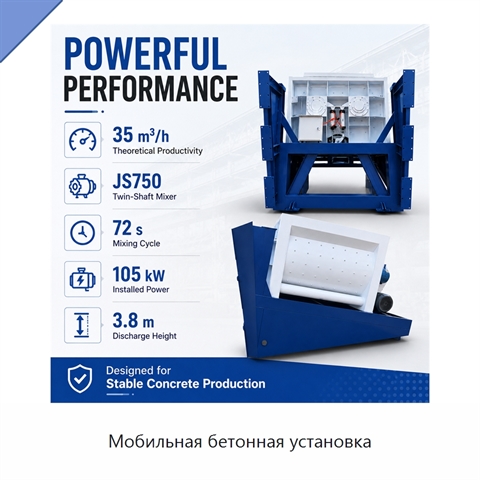 Мобильная бетонная установка