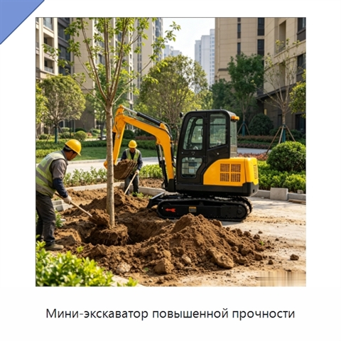 Мини-экскаватор повышенной прочности