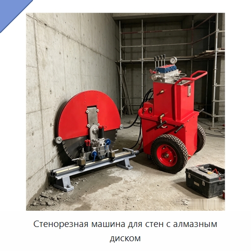 Стенорезная машина для стен с алмазным диском — Специальная строительная техника