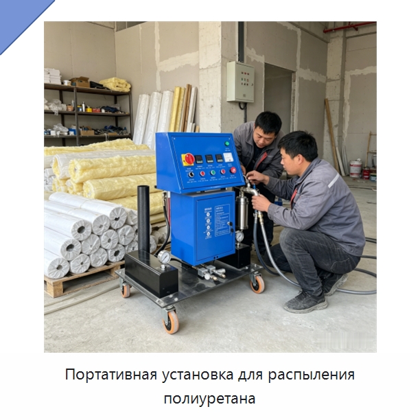 Портативная установка для распыления полиуретана — Оборудование для производства пеноматериалов