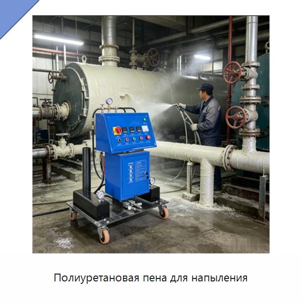Полиуретановая пена для напыления — Оборудование для производства пеноматериалов