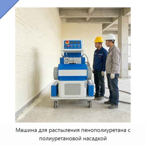 Машина для распыления пенополиуретана с полиуретановой насадкой