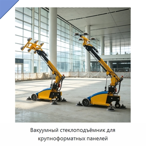 Вакуумный стеклоподъёмник для крупноформатных панелей