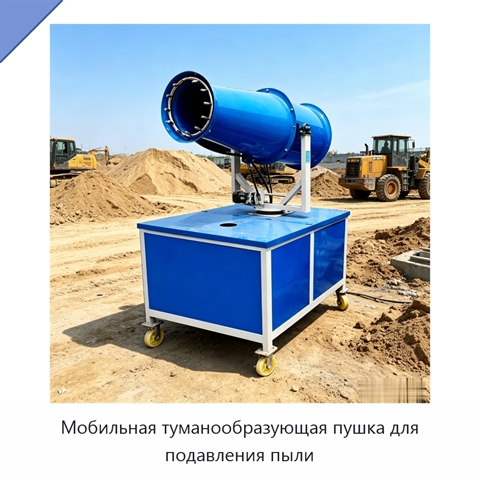 Мобильная туманообразующая пушка для подавления пыли