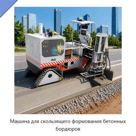 Машина для скользящего формования бетонных бордюров
