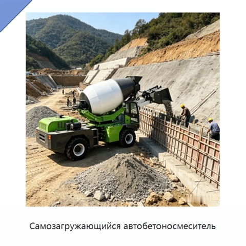 Самозагружающийся автобетоносмеситель