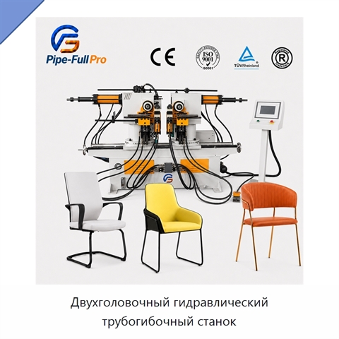 Двухголовочный гидравлический трубогибочный станок