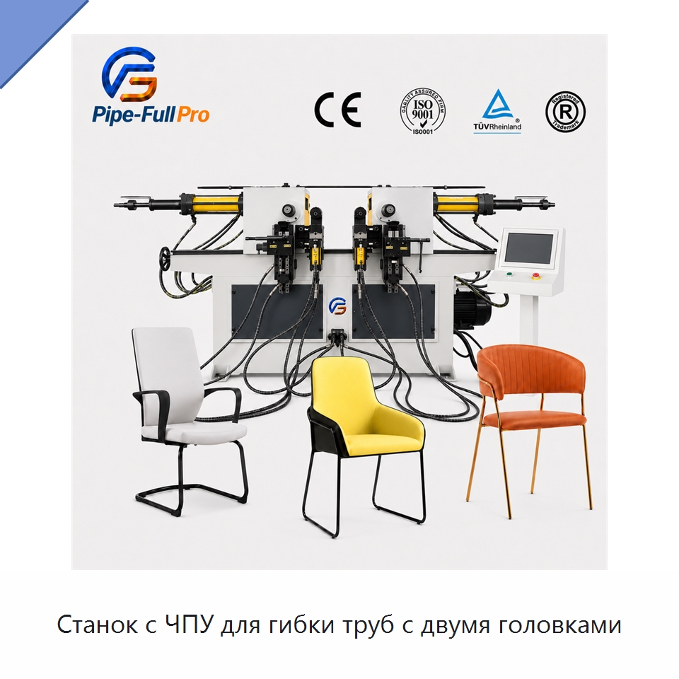 Станок с ЧПУ для гибки труб с двумя головками — Станки для обработки труб