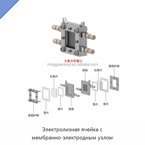 Электролизная ячейка с мембранно-электродным узлом