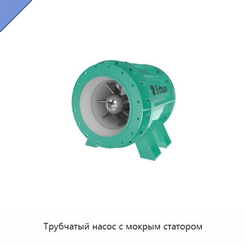 Трубчатый насос с мокрым статором