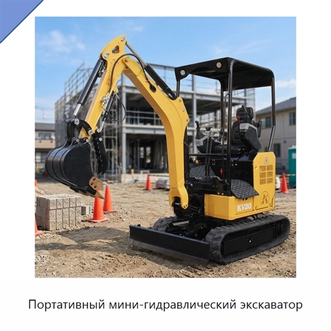 Портативный мини-гидравлический экскаватор