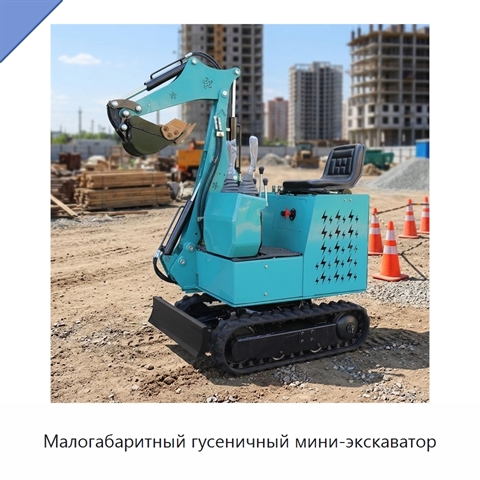 Малогабаритный гусеничный мини-экскаватор