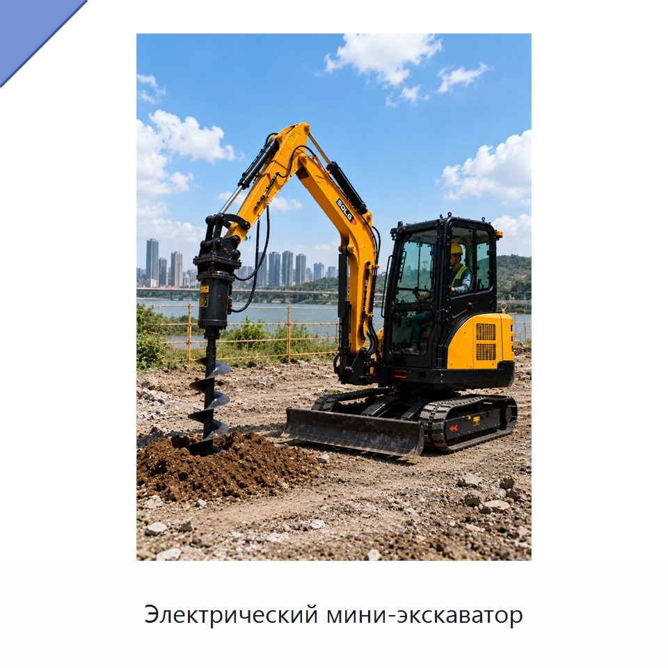 Электрический мини-экскаватор — Землеройная техника