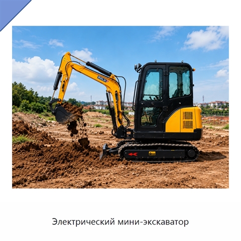 Электрический мини-экскаватор