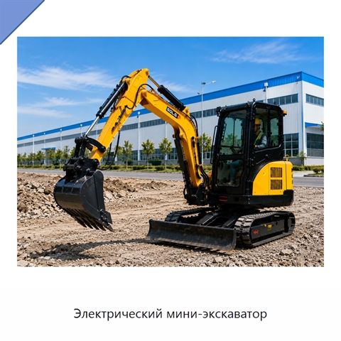 Электрический мини-экскаватор