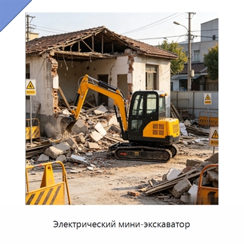 Электрический мини-экскаватор