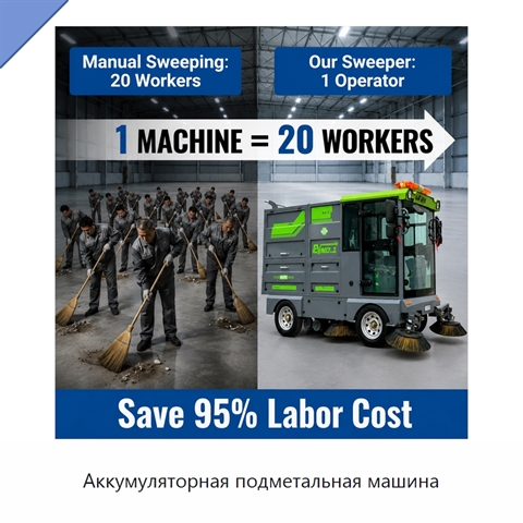 Аккумуляторная подметальная машина