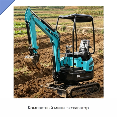 Компактный мини-экскаватор