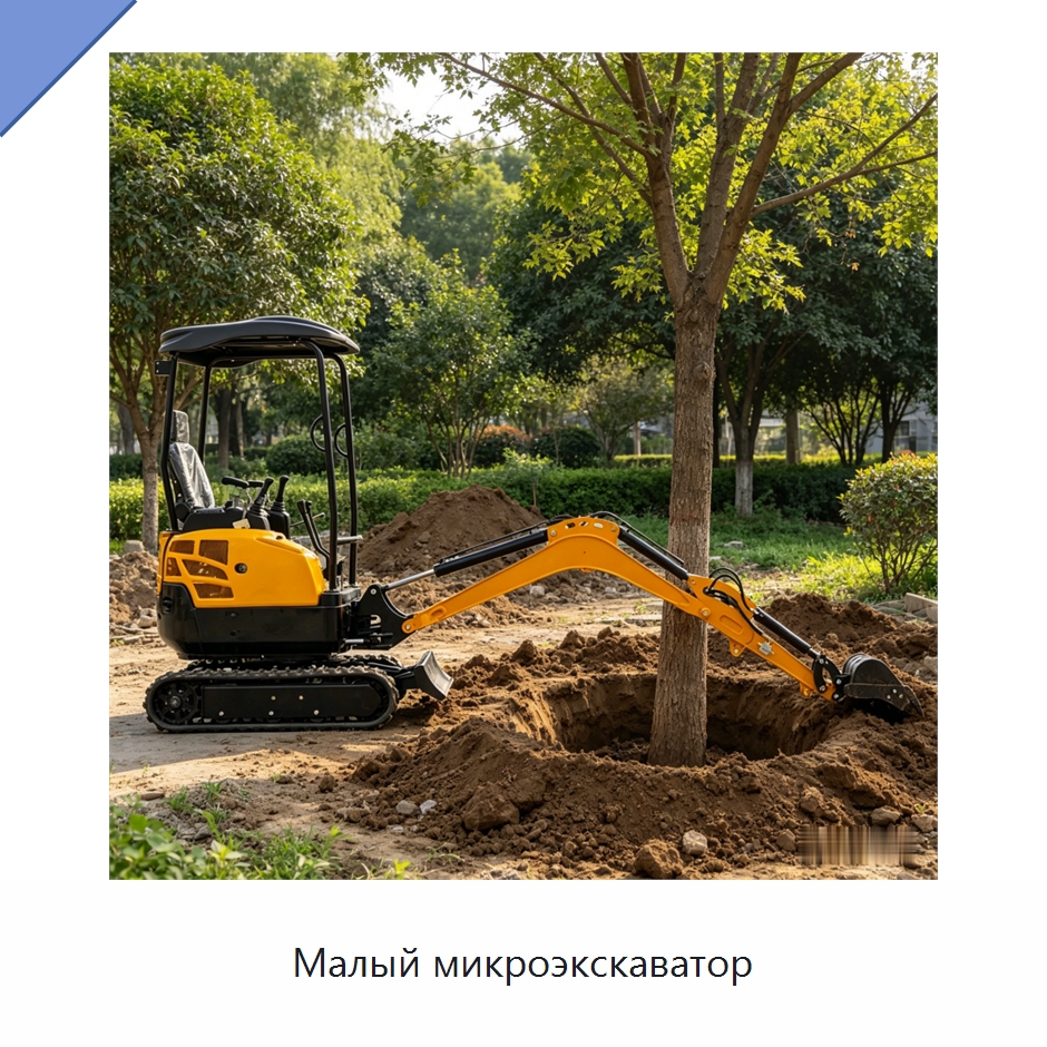 Малый микроэкскаватор — Землеройная техника