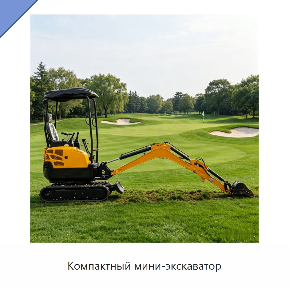 Компактный мини-экскаватор — Землеройная техника