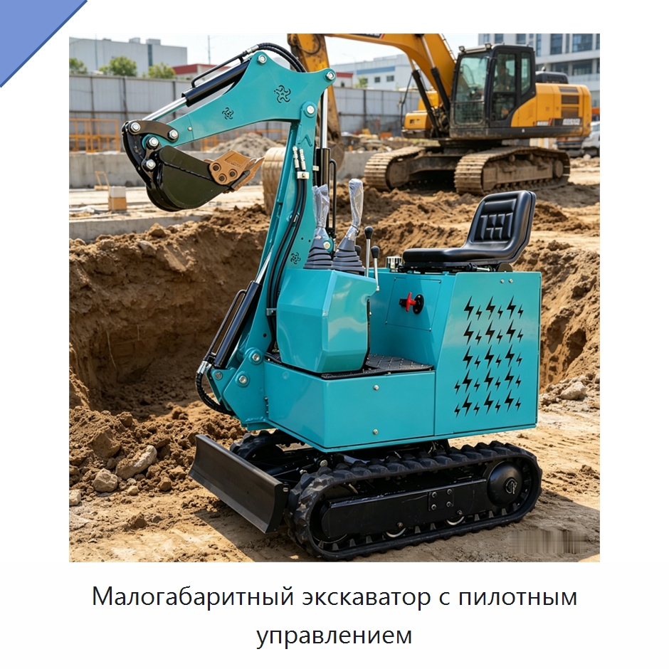 Малогабаритный экскаватор с пилотным управлением — Землеройная техника