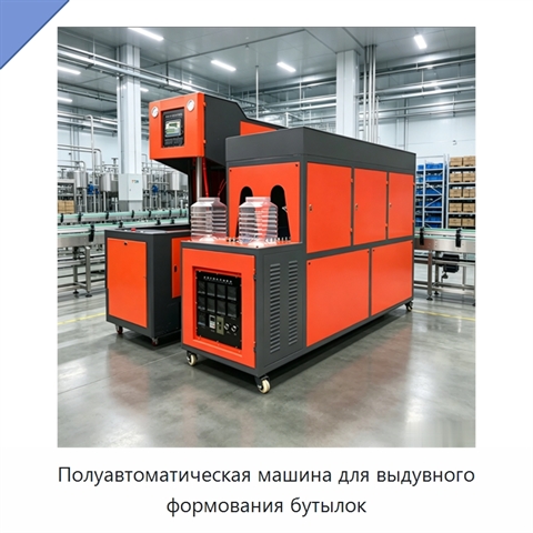 Полуавтоматическая машина для выдувного формования бутылок