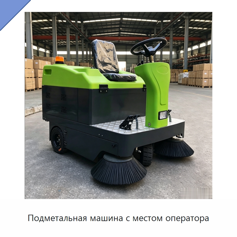Подметальная машина с местом оператора — Коммунальная техника