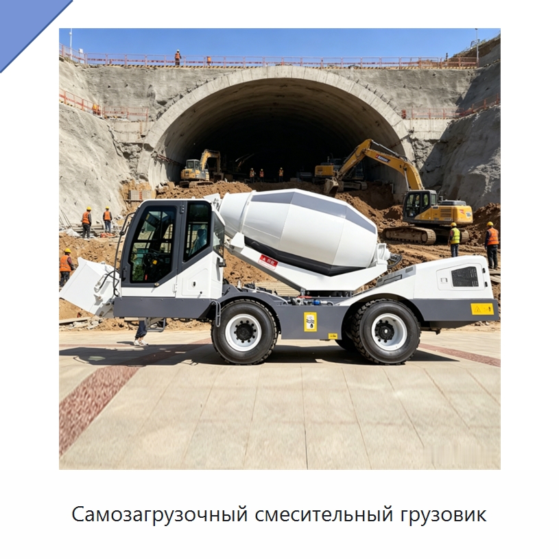 Самозагрузочный смесительный грузовик — Оборудование для работы с бетоном