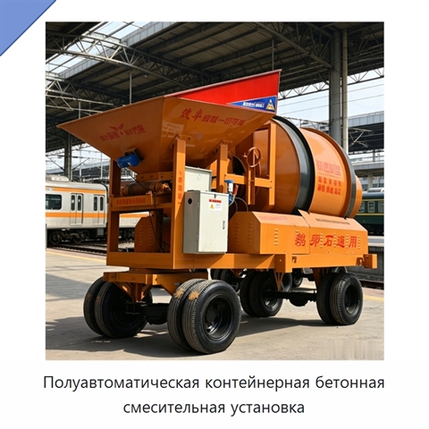 Полуавтоматическая контейнерная бетонная смесительная установка