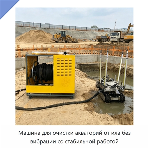 Машина для очистки акваторий от ила без вибрации со стабильной работой