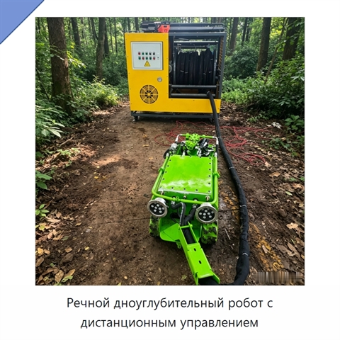 Речной дноуглубительный робот с дистанционным управлением