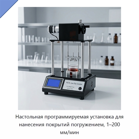 Настольная программируемая установка для нанесения покрытий погружением, 1–200 мм/мин
