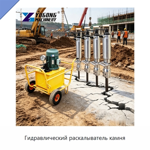 Гидравлический раскалыватель камня