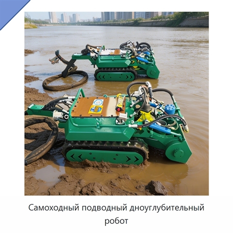 Самоходный подводный дноуглубительный робот
