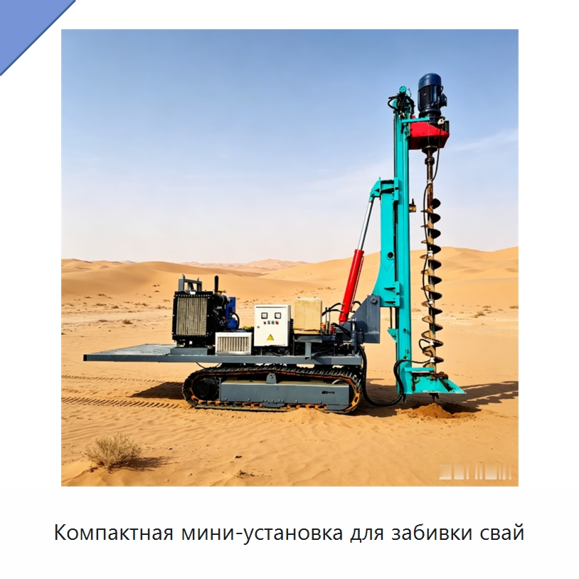 Компактная мини-установка для забивки свай — Сваебойные установки