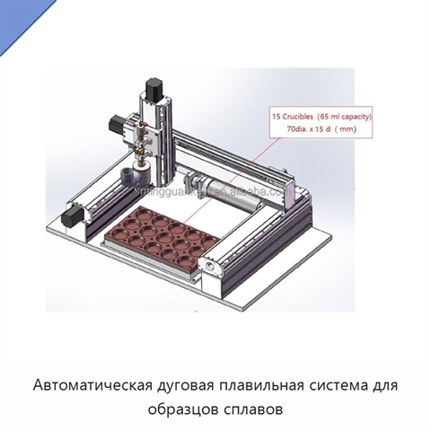 Автоматическая дуговая плавильная система для образцов сплавов