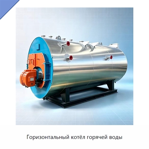 Горизонтальный котёл горячей воды