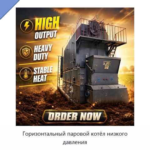 Горизонтальный паровой котёл низкого давления