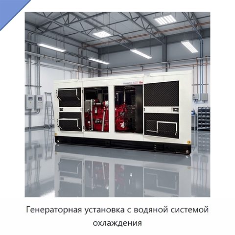 Генераторная установка с водяной системой охлаждения