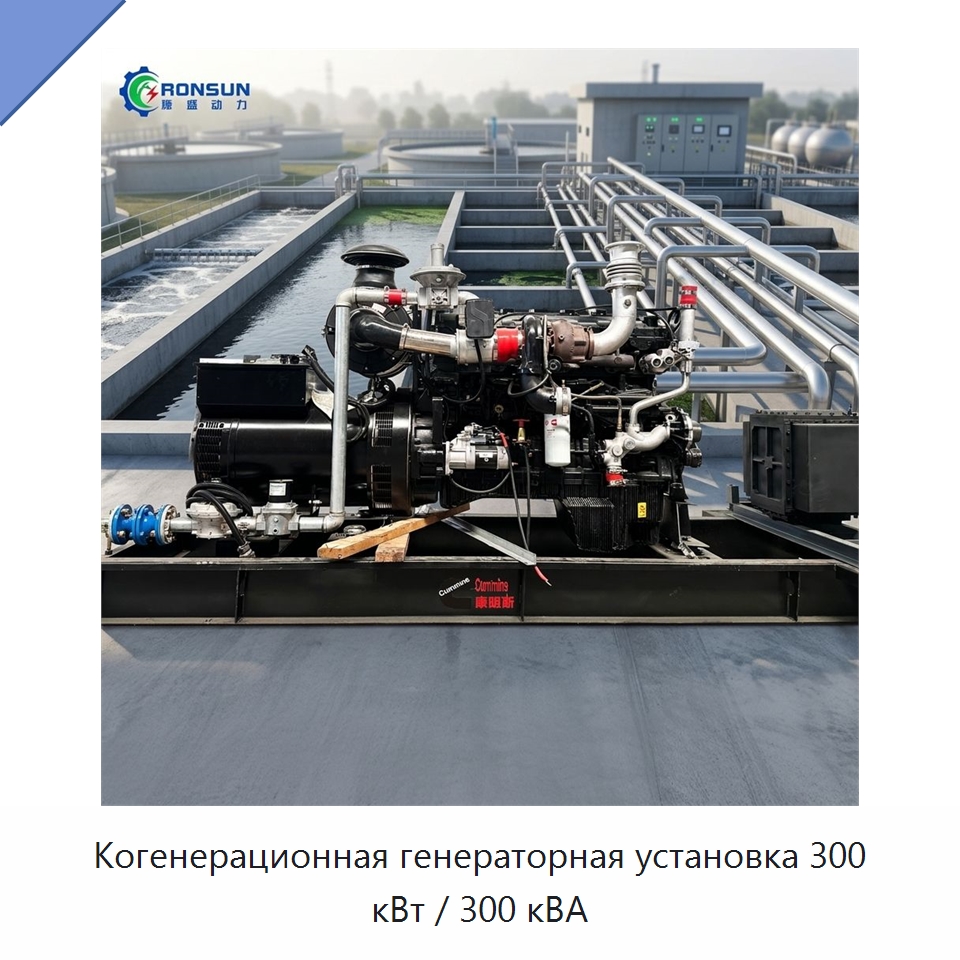 Когенерационная генераторная установка 300 кВт / 300 кВА — Газогенераторное оборудование